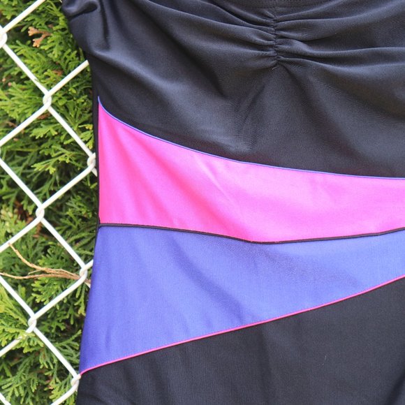 🌏 Vintage 80s one piece bathing suit - Size 16 - Picture 2 of 6